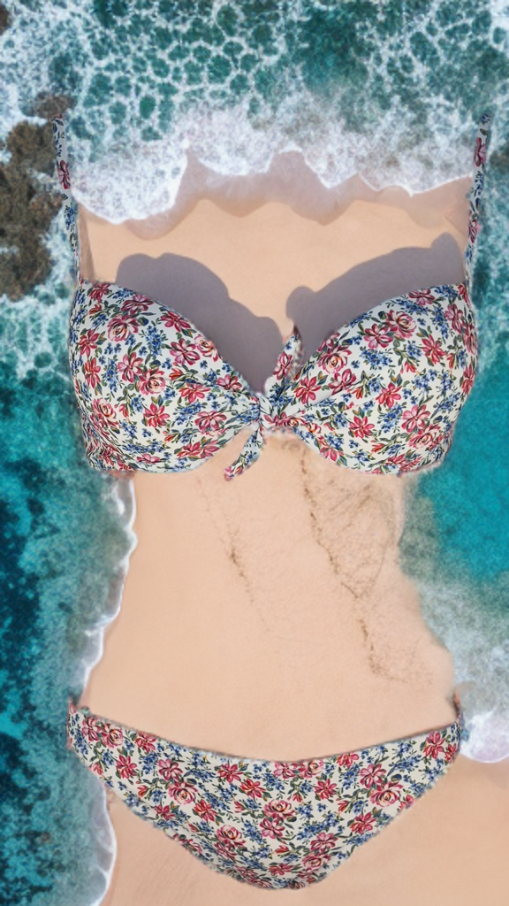 Μαγιό Μπικίνι Vintage Floral Molly 702