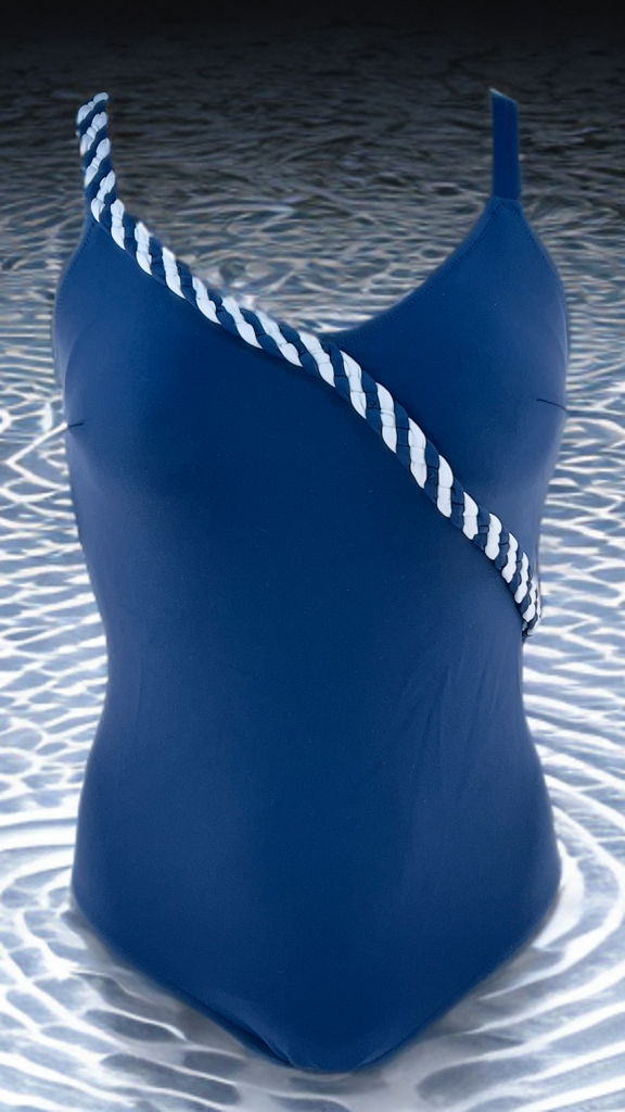 Μαγιό Ολοσώσομο Μπλέ Classic 712