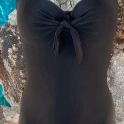 Ολόσωμο μαγιό μαύρο Charlize 626