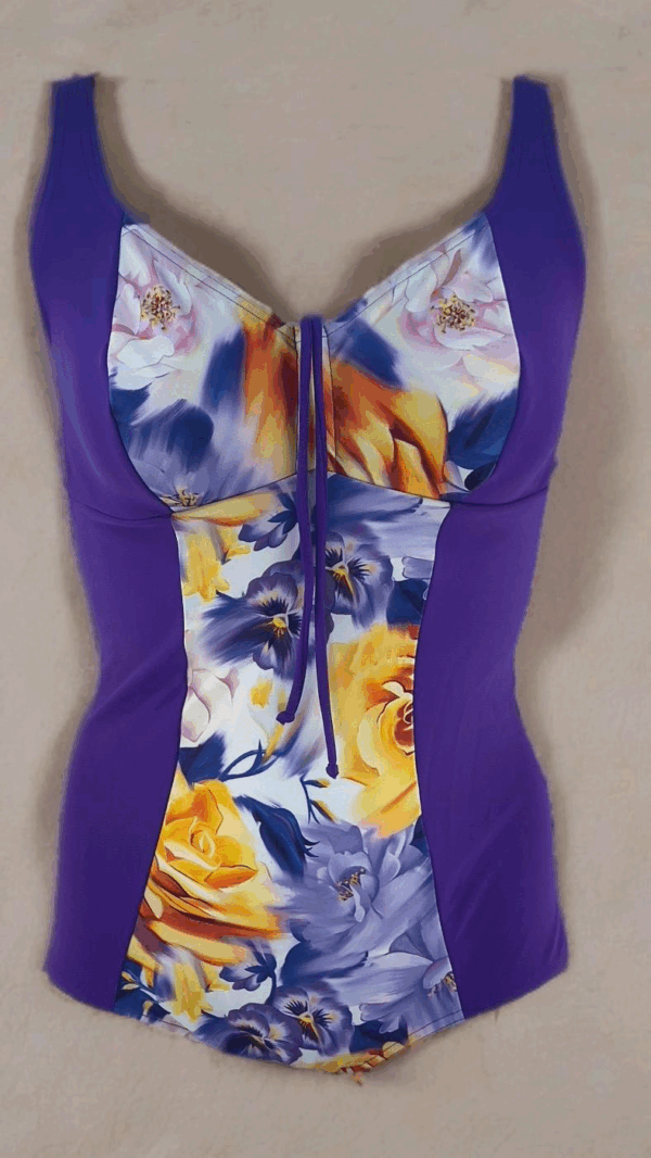 Μαγιό Ολόσωμο Μωβ Retro 720