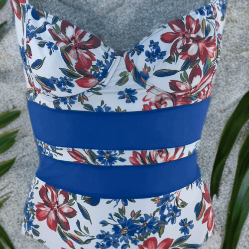 Μαγιό Ολόσωμο Φλοραλ Thira 724