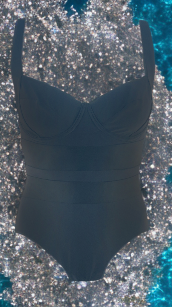 Μαγιό Ολόσωμο Μαυρο Thira 724