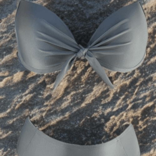 Μαγιό Μπικίνι Γκρί Amy 704