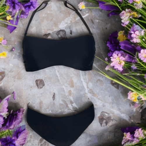 Μαγιό μπικίνι μαυρο Athalia 606