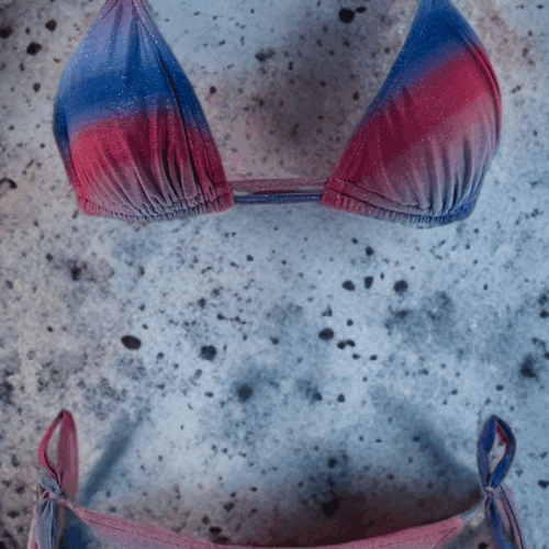 Μαγιό Τρίγωνο Ριγέ Votsi 726