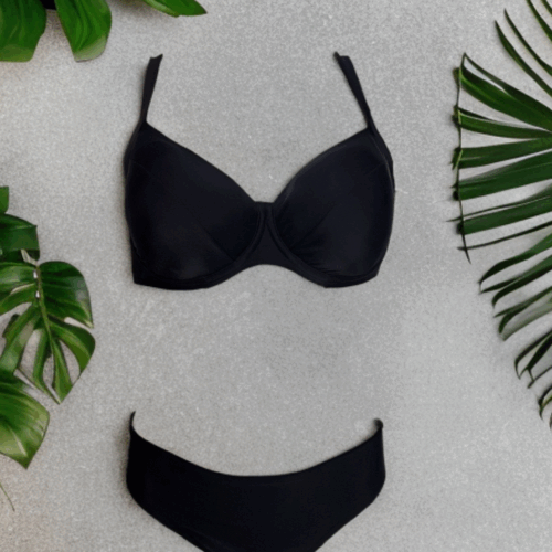 Μαγιό μπικίνι μαύρο Serena 616