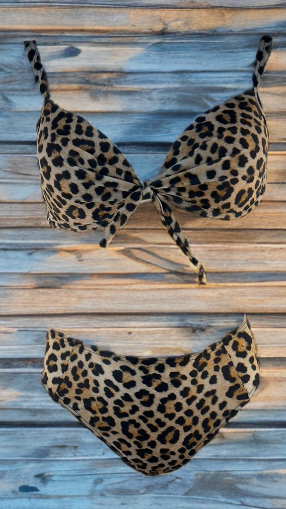 Μαγιό Μπικίνι Λεοπάρ Amy 704