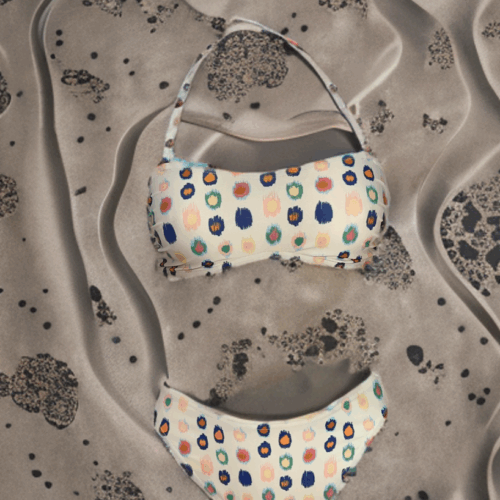 Μαγιό Στραπλες κύκλοι  Athalia 606