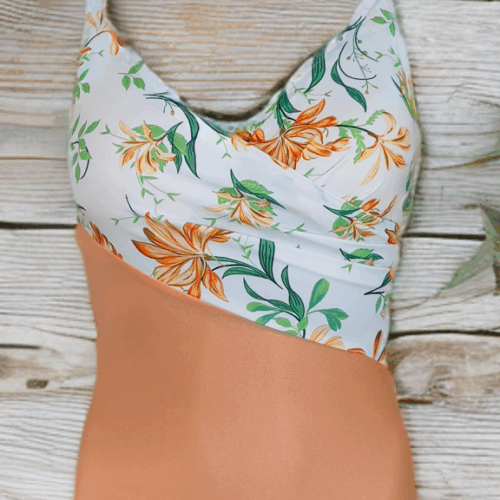 Μαγιό ολόσωμο σομόν  Κρουαζε 630