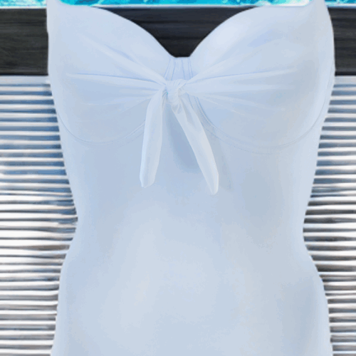 Ολόσωμο μαγιό λευκό Charlize 626