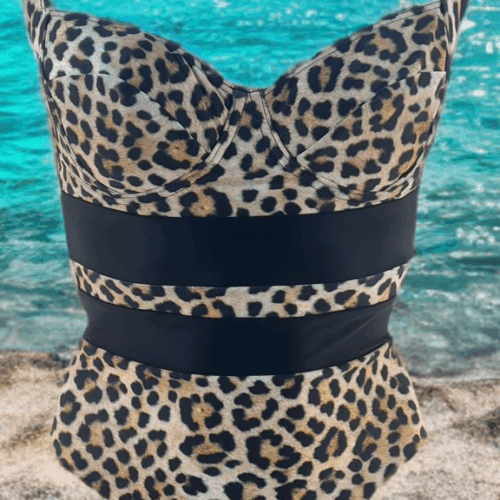 Μαγιό Ολόσωμο Λεοπάρ Thira 724