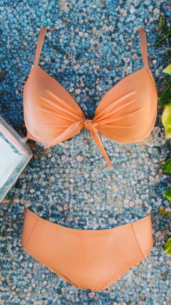 Μαγιό Μπικίνι Σομόν Amy 704