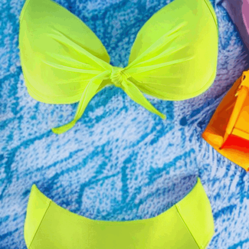 Μαγιό Μπικίνι Κίτρινο Amy 704