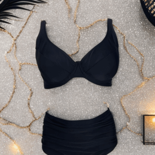 Μαγιό μπικίνι μαύρο Vintage 602