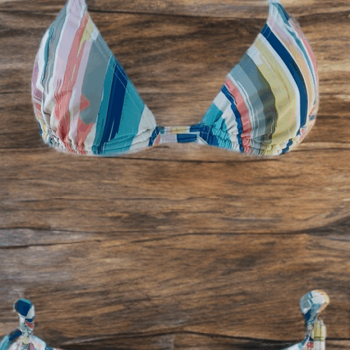 Μαγιό Τρίγωνο Ριγέ Votsi 726