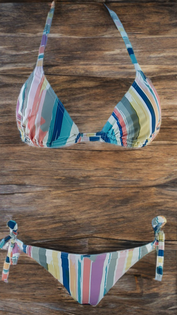 Μαγιό Τρίγωνο Ριγέ Votsi 726