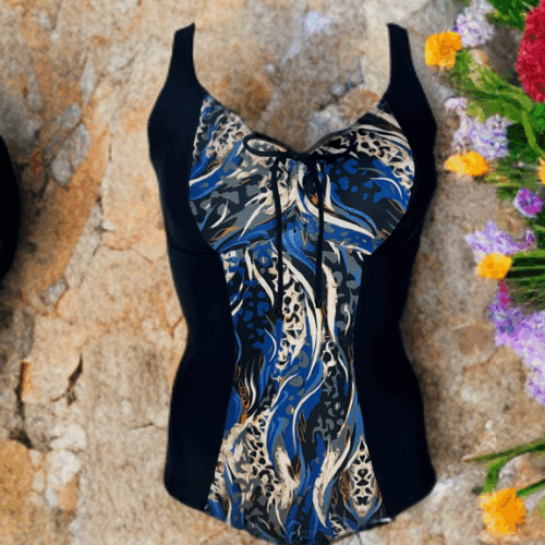 Ολοσωμο μαγιο τιγρε Vintage Emilia 610