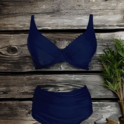 Μαγιό μπικίνι μπλε Vintage 602