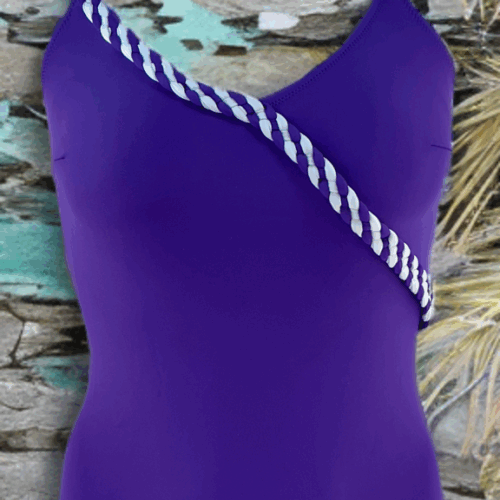 Μαγιό Ολοσώσομο Μωβ Classic 712