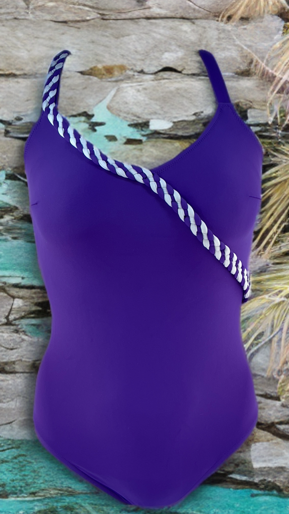 Μαγιό Ολοσώσομο Μωβ Classic 712