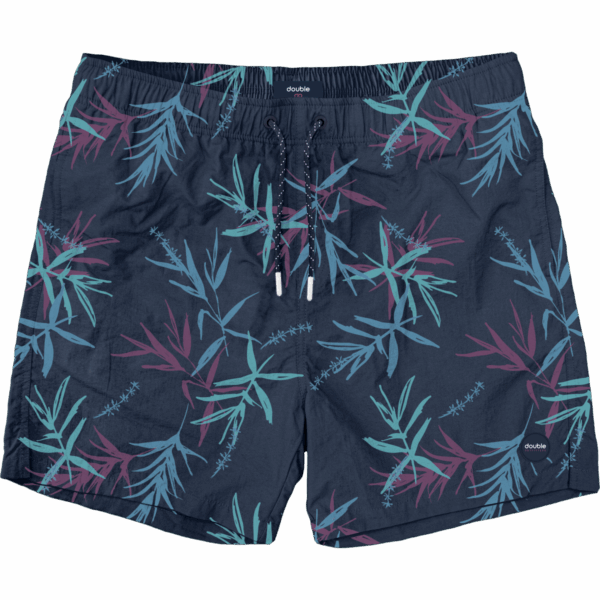 Βερμούδα αντρική , μπλε τροπικαλ print