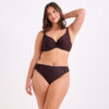 Μπικίνι σε Σοκολατί Απόχρωση Plus Size