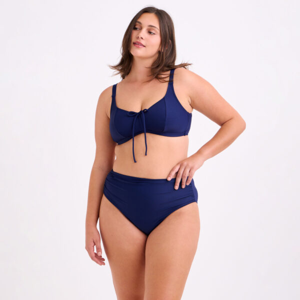 Μπικίνι Navy με Κορδόνι στο Μπούστο Plus Size