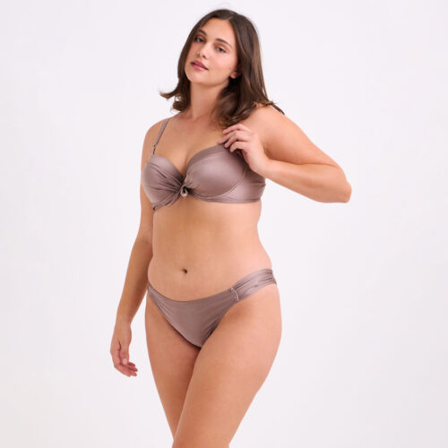 Μπικίνι Mocha Shimmer με Κόμπο στο Μπούστο