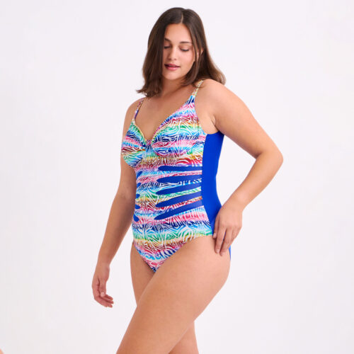Ολόσωμο Μαγιό Tropical Rainbow Plus Size