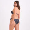 Strapless Μπικίνι με ασπόμαυρο πουά