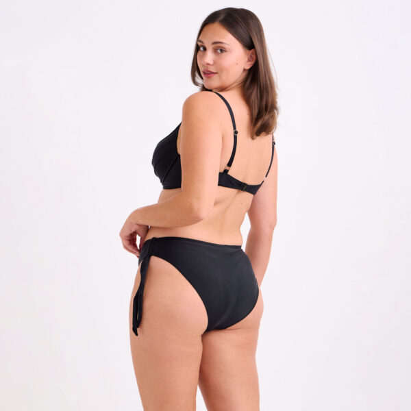 820B_2 Μπικίνι Black Classic με Δέσιμο στα Πλαϊνά