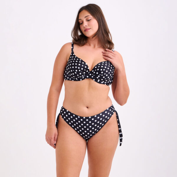Μπικίνι Polka Dots με Δέσιμο στα Πλαϊνά