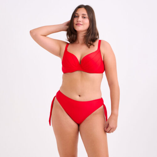 Μπικίνι Red Passion με Δέσιμο στα Πλαϊνά